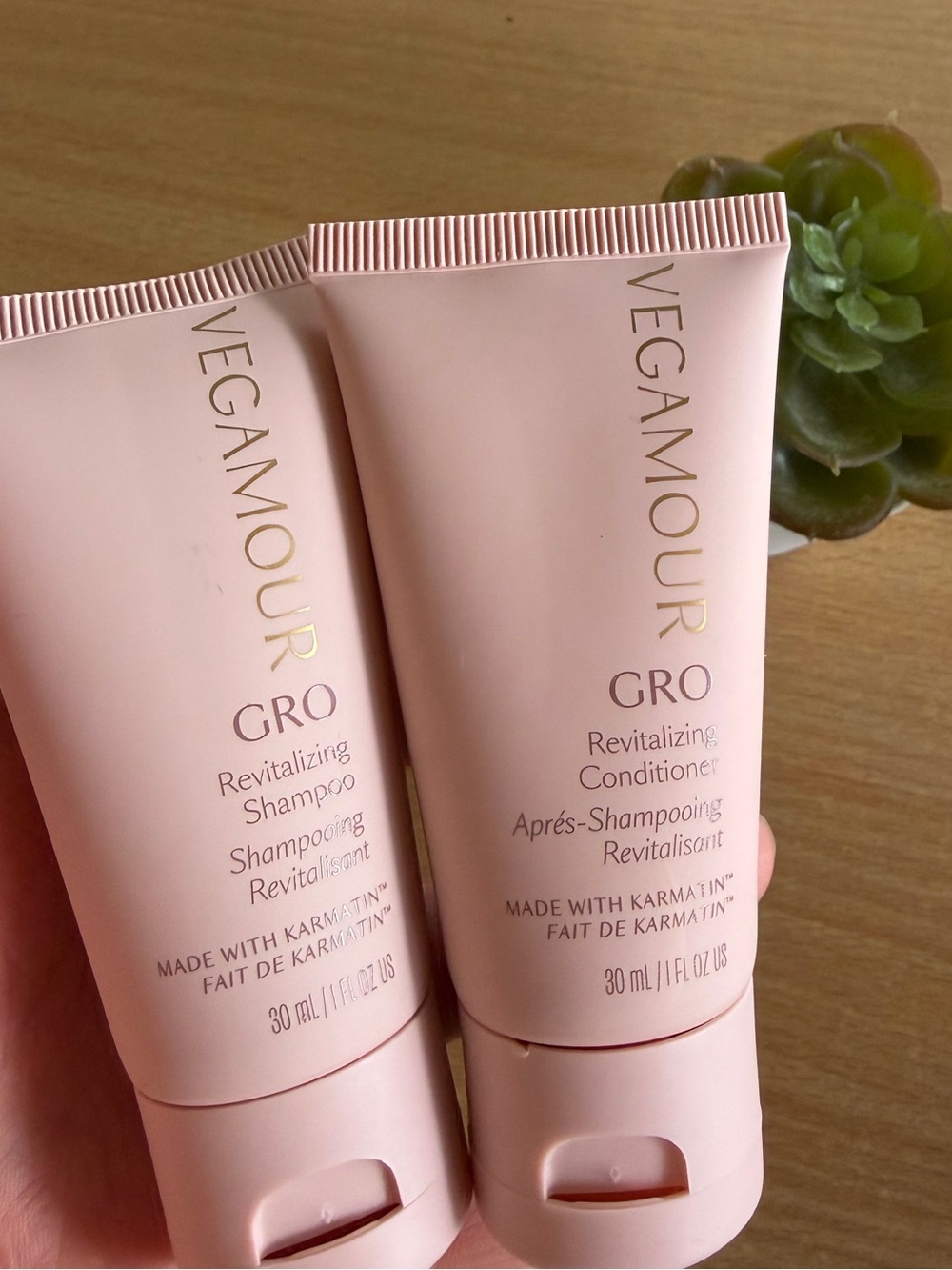Vegamour Revitalizing Shampoo & Conditioner Travel Set